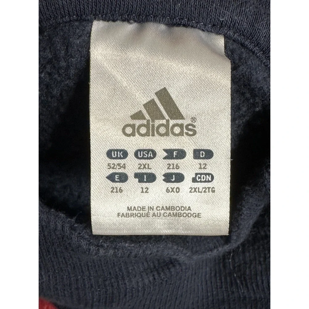 Vintage Adidas Red Bull New York Hoodie Men's 2XL Blue Red Pullover Racing